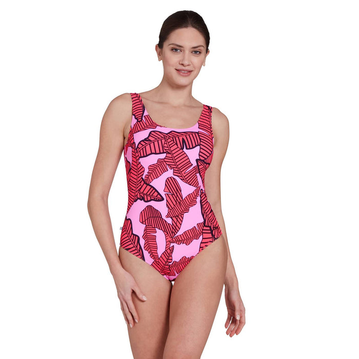 Einteiler Badeanzug Ecofeel Scoopback Awaken-Rosa Größe 44 Zoggs 462376AWAK44