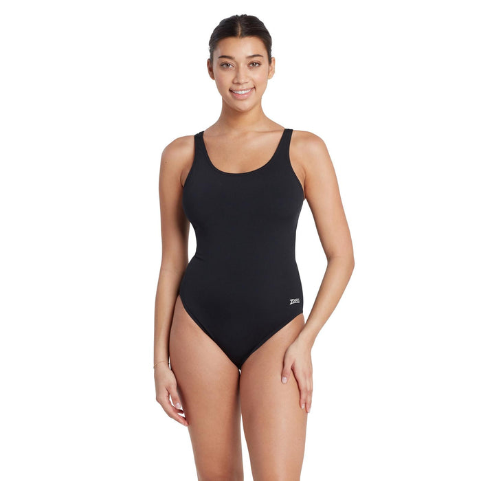 Einteiliger Badeanzug Cottesloe Powerback Frauen Schwarz Größe 40-XL Zoggs 462510BK40