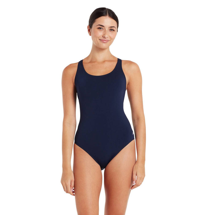 Einteiliger Badeanzug Cottesloe Powerback Frauen Marineblau Größe 40-XL Zoggs 462510NV40