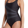 Einteiliger Badeanzug Sandon Scoopback Damen Schwarz Größe 36-M Zoggs 462553BK36