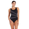 Ein Stück Badeanzug Sandon Scoopback Frauen Schwarz Größe 48-5XL Zoggs 462553BK48