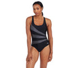 Ein Stück Badeanzug Sandon Scoopback Frauen Schwarz Größe 48-5XL Zoggs 462553BK48