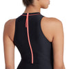 Einteiliger Badeanzug mit Reißverschluss Hoher Hals Damen Schwarz Größe 40-XL Zoggs 462554BK40