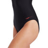 Einteiliger Badeanzug mit Reißverschluss Hoher Hals Damen Schwarz Größe 42-XXL Zoggs 462554BK42