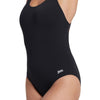 Einteiliger Badeanzug Cottesloe Flyback Damen Schwarz Größe 36-M Zoggs 462558BK36