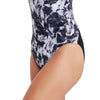 Einteiliger Badeanzug Marble Powerback Damen Schwarz-Weiß Größe 32-XS Zoggs 462569BK32