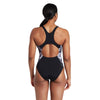 Einteiliger Badeanzug Marble Powerback Damen Schwarz-Weiß Größe 32-XS Zoggs 462569BK32