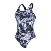 Einteiliger Badeanzug Marble Powerback Damen Schwarz-Weiß Größe 32-XS Zoggs 462569BK32