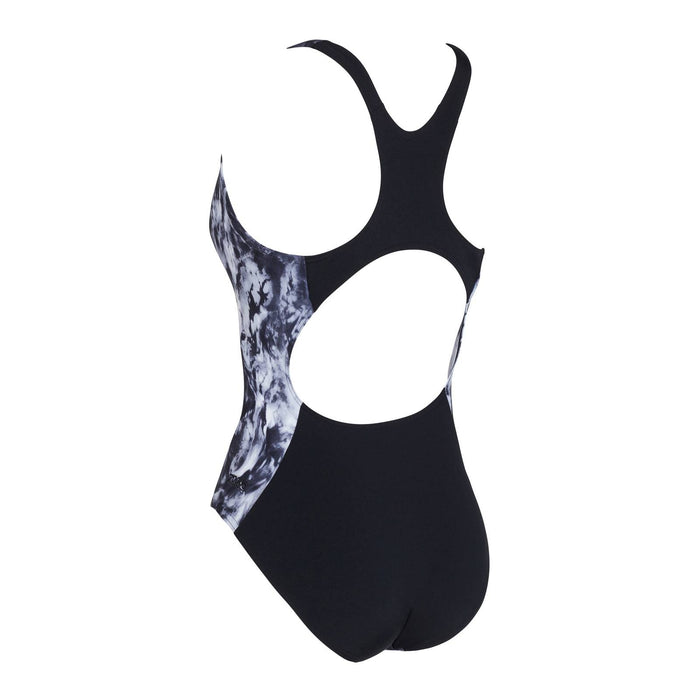 Einteiliger Badeanzug Marble Powerback Damen Schwarz-Weiß Größe 32-XS Zoggs 462569BK32