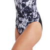 Einteiliger Badeanzug Marble Powerback Damen Schwarz-Weiß Größe 40-XL Zoggs 462569BK40