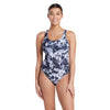 Einteiliger Badeanzug Marble Powerback Damen Schwarz-Weiß Größe 40-XL Zoggs 462569BK40