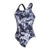 Einteiliger Badeanzug Marble Powerback Damen Schwarz-Weiß Größe 42-XXL Zoggs 462569BK42