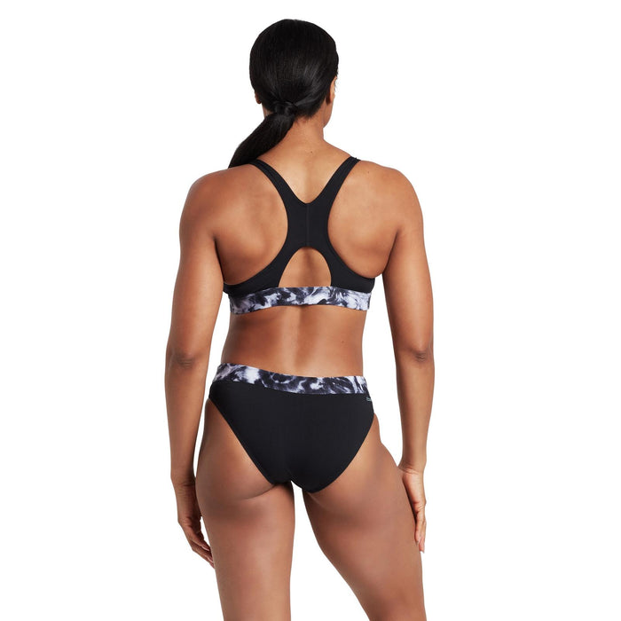 Zweiteilige Badeanzüge Marble Actionback Schwarz-Weiß Größe 34-S Zoggs 462571BK34