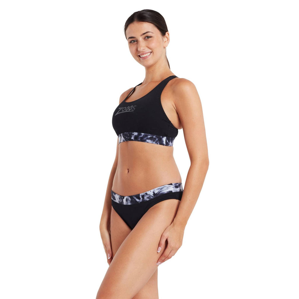 Zweiteilige Badeanzüge Marble Actionback Schwarz-Weiß Größe 40-XL Zoggs 462571BK40