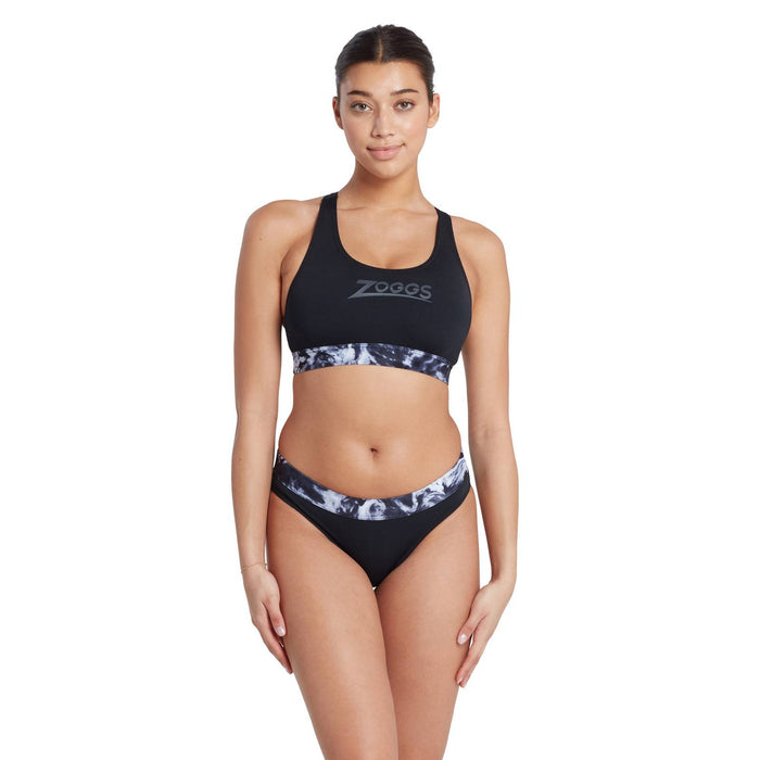 Zweiteilige Badeanzüge Marble Actionback Schwarz-Weiß Größe 40-XL Zoggs 462571BK40