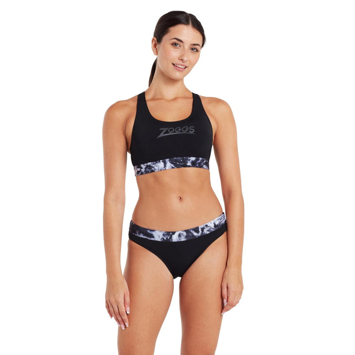 Zweiteilige Badeanzüge Marble Actionback Schwarz-Weiß Größe 42-XXL Zoggs 462571BK42
