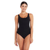 Einteiliger Badeanzug Scoopback Silber Lined Schwarz Größe 30-XXS Zoggs 462577BK30