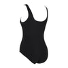 Einteiliger Badeanzug Scoopback Silber Lined Schwarz Größe 30-XXS Zoggs 462577BK30