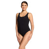 Einteiliger Badeanzug Scoopback Silber Lined Schwarz Größe 30-XXS Zoggs 462577BK30