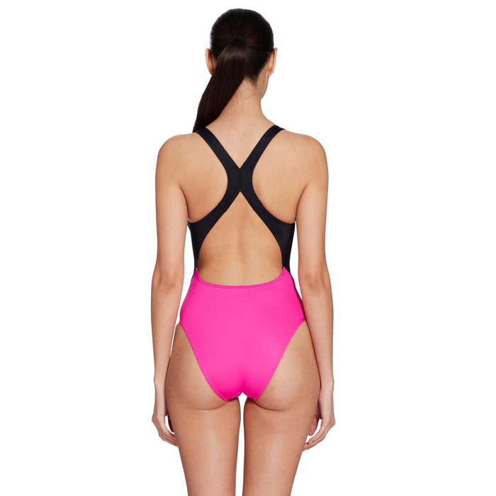 Einteiliger Badeanzug Toronto Flyback Magenta-Schwarz Größe 50-6XL Zoggs 462579MGBK50