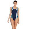 Einteiliger Badeanzug Toronto Flyback Marine-Blau-Hellblau Größe 44-XXXL Zoggs 462579NVLB44
