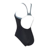 Einteiliger Badeanzug Tokyo Iceback Schwarz-Grau Größe 38-L Zoggs 462580BKGY38