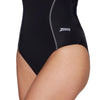 Badeanzug Tokyo Iceback Schwarz-Grau Größe 50-6XL Zoggs 462580BKGY50