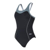 Badeanzug Tokyo Iceback Schwarz-Grau Größe 50-6XL Zoggs 462580BKGY50