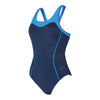 Badeanzug Tokyo Iceback Marineblau-Hellblau Größe 42-XXL Zoggs 462580NVLB42