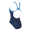 Badeanzug Tokyo Iceback Marineblau-Hellblau Größe 42-XXL Zoggs 462580NVLB42