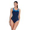 Badeanzug Tokyo Iceback Marineblau-Hellblau Größe 44-XXXL Zoggs 462580NVLB44