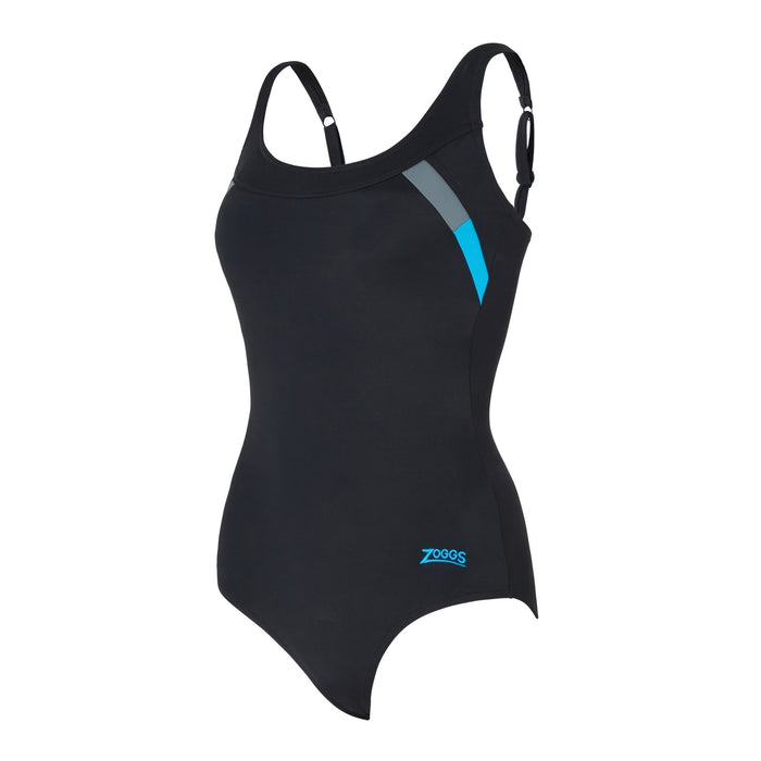 Badeanzug Sydney U Schwarz-Grau Größe 34-S Zoggs 462581BKGY34