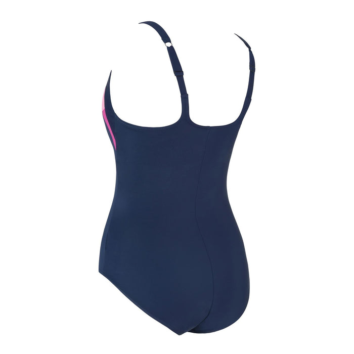 Badeanzug Sydney U Marineblau-Rosa Größe 50-6XL Zoggs 462581NVPK50