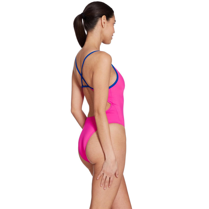 Einteiliger Badeanzug Kona Triback Pink-Royal Größe 32-XS Zoggs 462582PKRY32