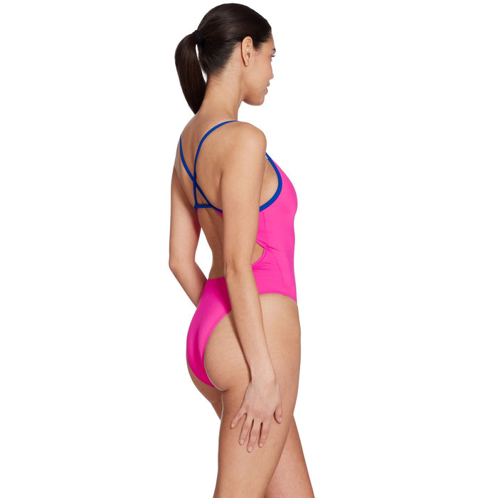 Einteiliger Badeanzug Kona Triback Pink-Royal Größe 36-M Zoggs 462582PKRY36