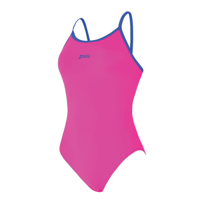 Einteiliger Badeanzug Kona Triback Pink-Royal Größe 38-L Zoggs 462582PKRY38