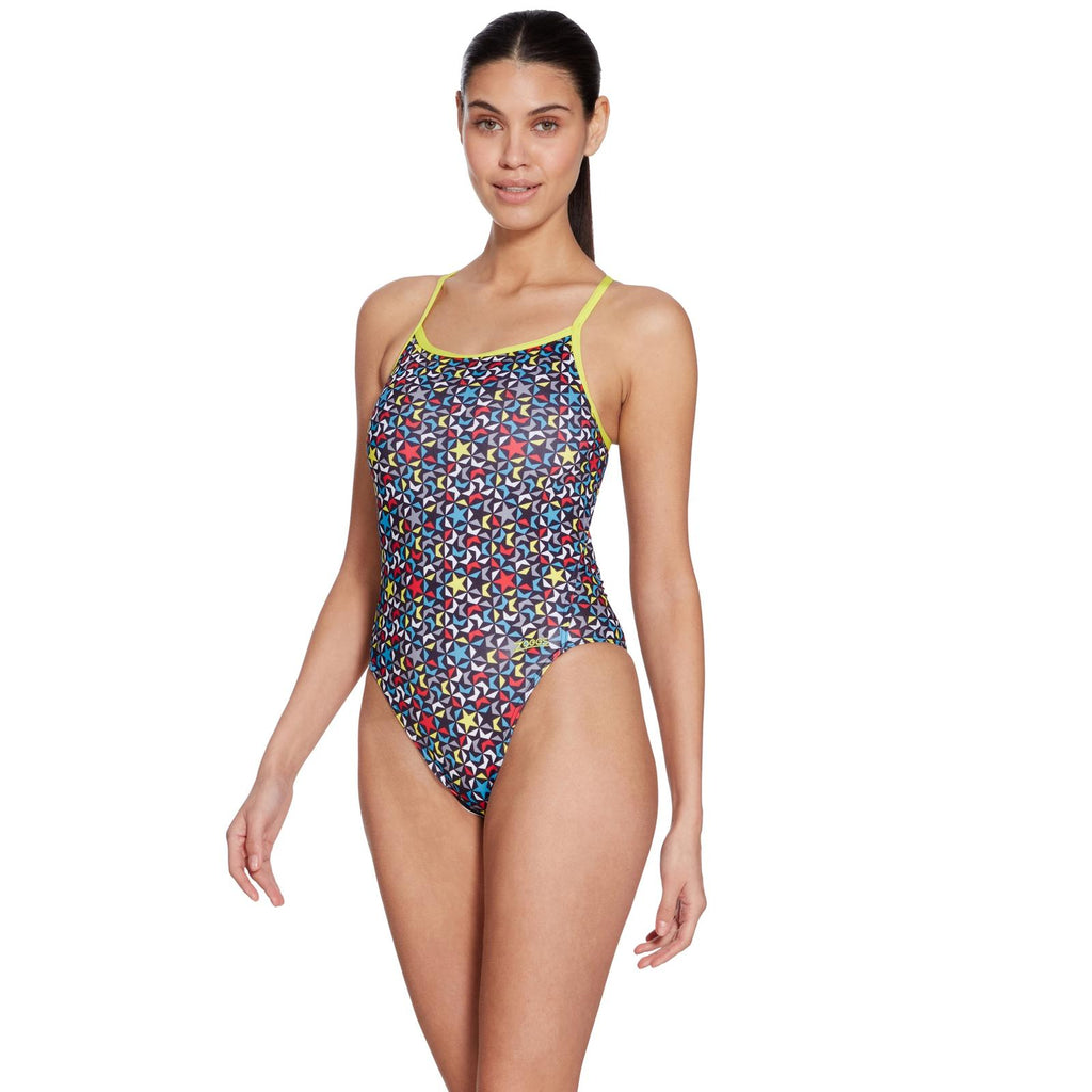 Einteiliger Badeanzug Gedruckter Rayback E+ Supernova Print Größe 38-L Zoggs 462583SUPE38