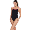 Einteiliger Badeanzug Rom Rayback Schwarz-Magenta Größe 32-XS Zoggs 462584BKMG32