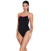 Einteiliger Badeanzug Rom Rayback Schwarz-Magenta Größe 32-XS Zoggs 462584BKMG32
