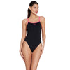 Einteiliger Badeanzug Rom Rayback Schwarz-Magenta Größe 32-XS Zoggs 462584BKMG32