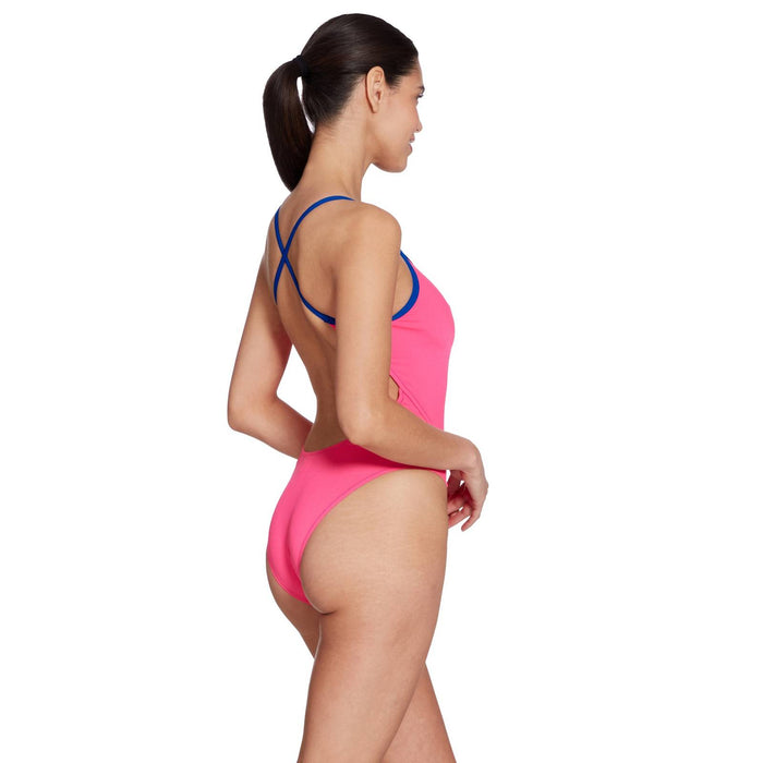 Einteiliger Badeanzug Rom Rayback Magenta-Royal Größe 32-XS Zoggs 462584MGRY32