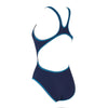Einteiliger Badeanzug Melbourne Haxback Marine-Blau-Hellblau Größe 36-M Zoggs 462585NVLB36