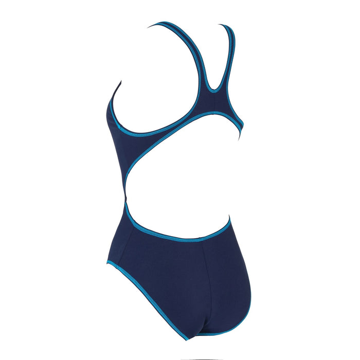 Einteiliger Badeanzug Melbourne Haxback Marine-Blau-Hellblau Größe 40-XL Zoggs 462585NVLB40