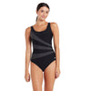 Ein Stück Badeanzug Sandon Verstellbar Scoopback Frauen Schwarz Größe 40-XL Zoggs 462586BK40