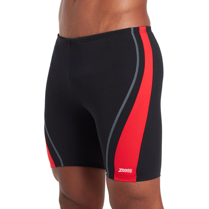 Schwimm Jammers Eaton Mid Männer Schwarz-Rot Größe 42-4XL Zoggs 462923BKRD42
