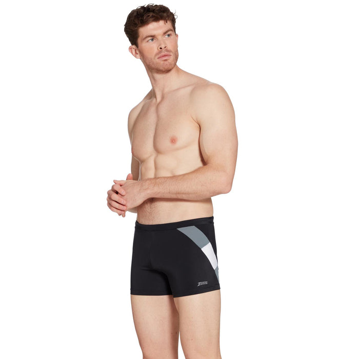 Schwimm Boxer Sydney 27 Herren Schwarz-Grau Größe 42-4XL Zoggs 462931BKGY42