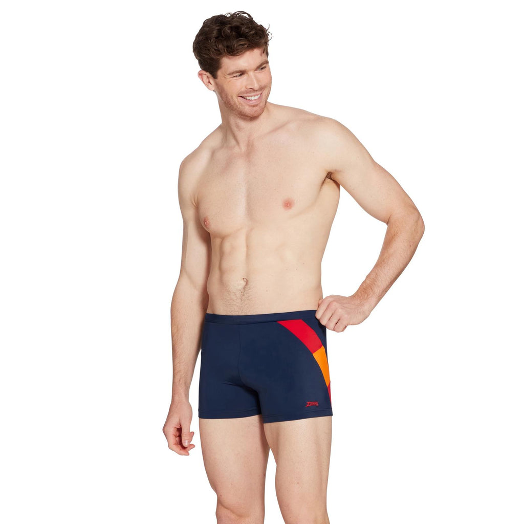 Schwimm Boxer Sydney 27 Herren Marineblau-Rot Größe 34-L Zoggs 462931NVRD34