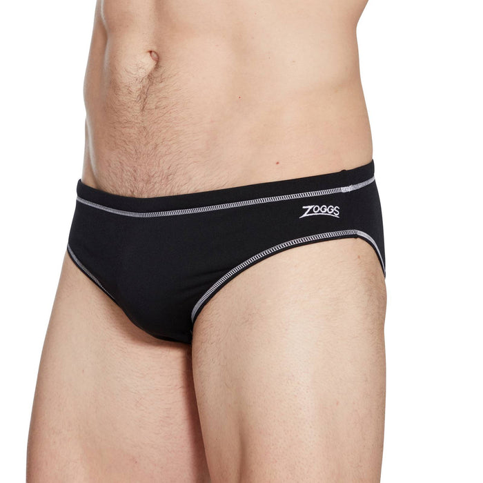 Schwimm Slip Melbourne 6,5 Männer Schwarz-Weiß Größe 42-4XL Zoggs 462934BKWH42