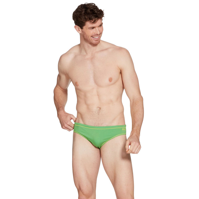 Schwimm Slip Melbourne 6,5 Männer Grün-Gelb Größe 26-XXS Zoggs 462934GNYL26
