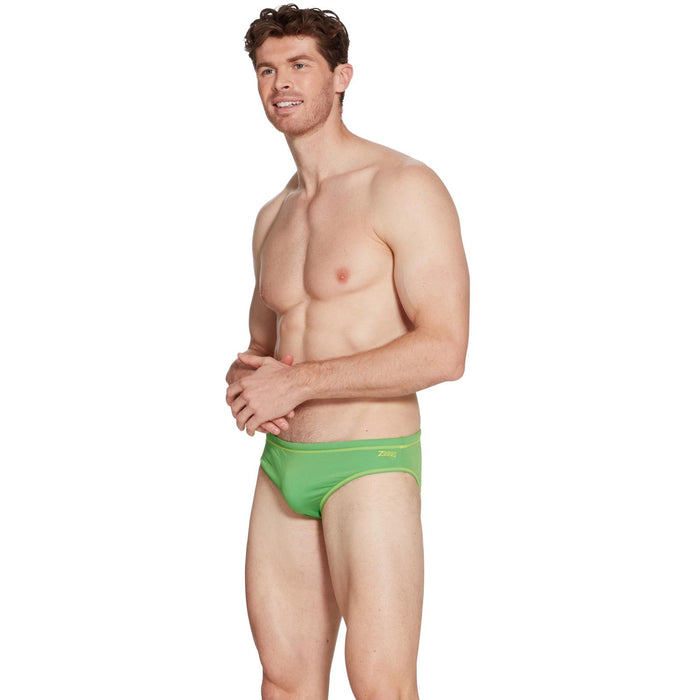 Schwimm Slip Melbourne 6,5 Männer Grün-Gelb Größe 34-L Zoggs 462934GNYL34